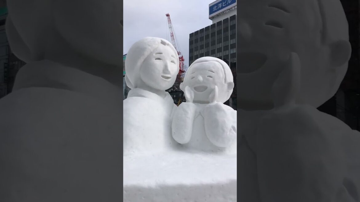 Sapporo Snow Festival Citizen Sculptures - #Shorts!