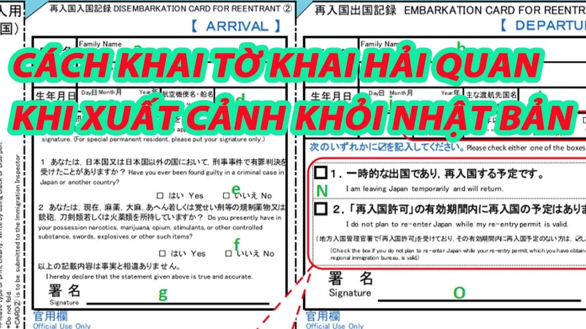 Hướng Dẫn Điền Phiếu Kê Khai xuất Cảnh Tại Sân Bay Nhật Bản Hướng Dẫn Điền Phiếu Kê Khai xuất Cảnh Tại Sân Bay Nhật Bản