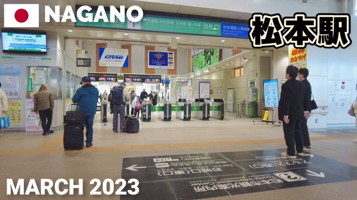 【長野】松本駅&周辺を歩く2023 東口,MIDORI,西口など Walking around MATSUMOTO Station, Nagano, Japan