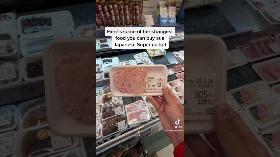 Edible Fish Semen - Shirako - Some of the strangest food you can find in a Japanese Supermarket.