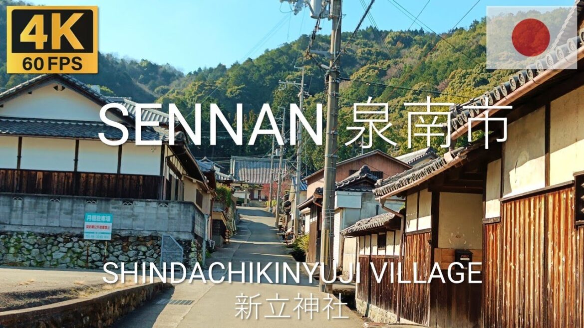 Sennan 泉南市, Japan 🇯🇵 | 2023 | 4K·60p | Walk in Cute Shindachikinyuji かわいい新立金湯治場の散策