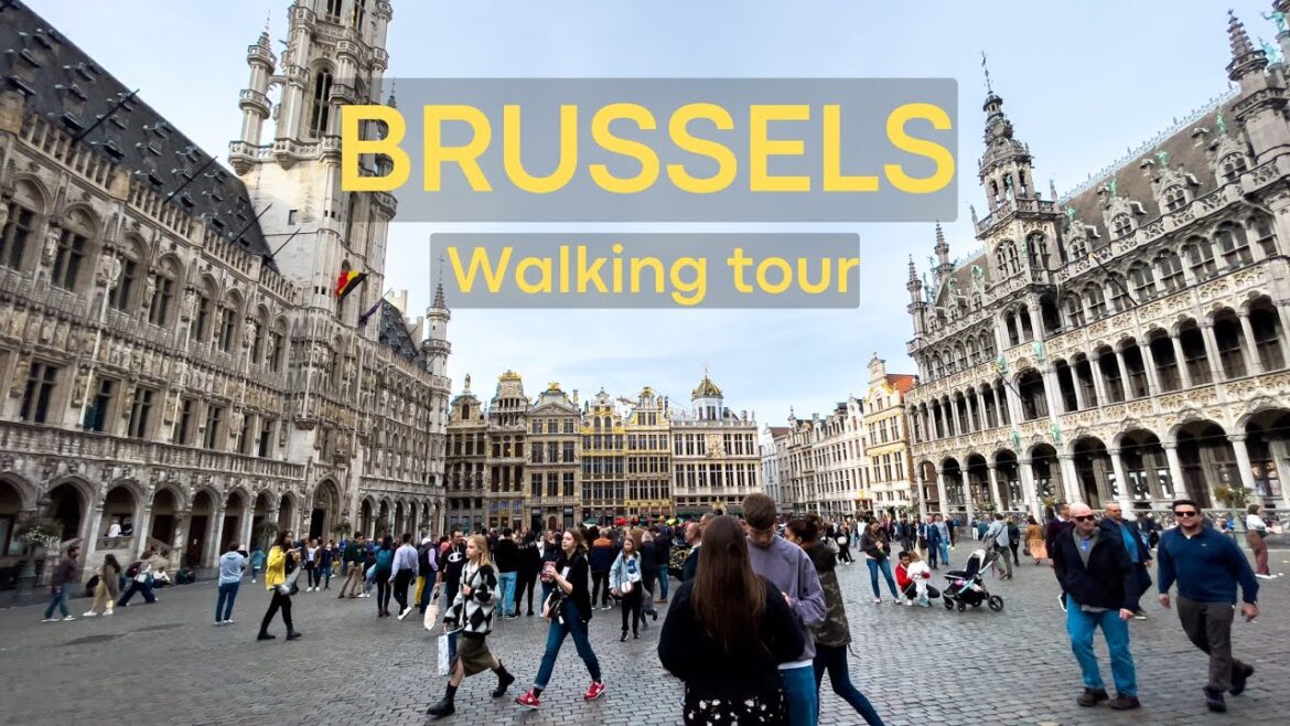 Walking tour around Brussels in 2023 - Belgium 🇧🇪