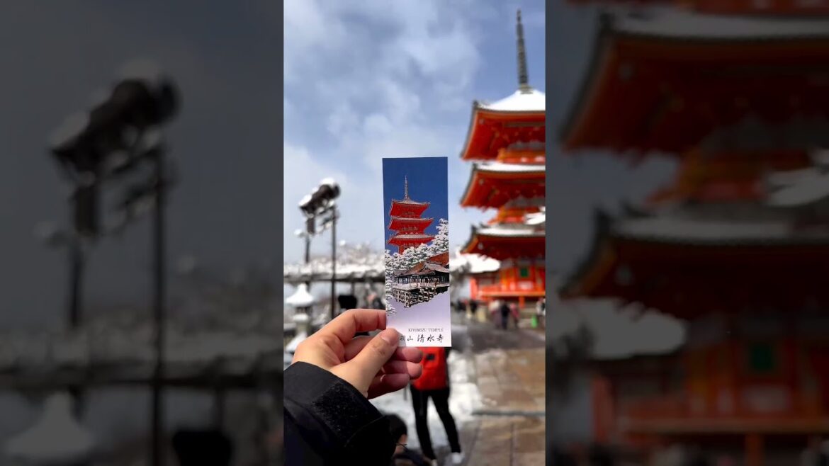 Japan Travel   ｜The beautiful snow scene of Kiyoshi Temple in Kyoto