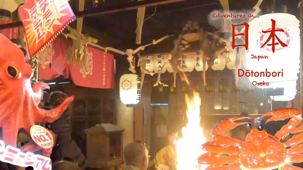 Dōtonbori area in Osaka | temples, tourists, and tasty treats!