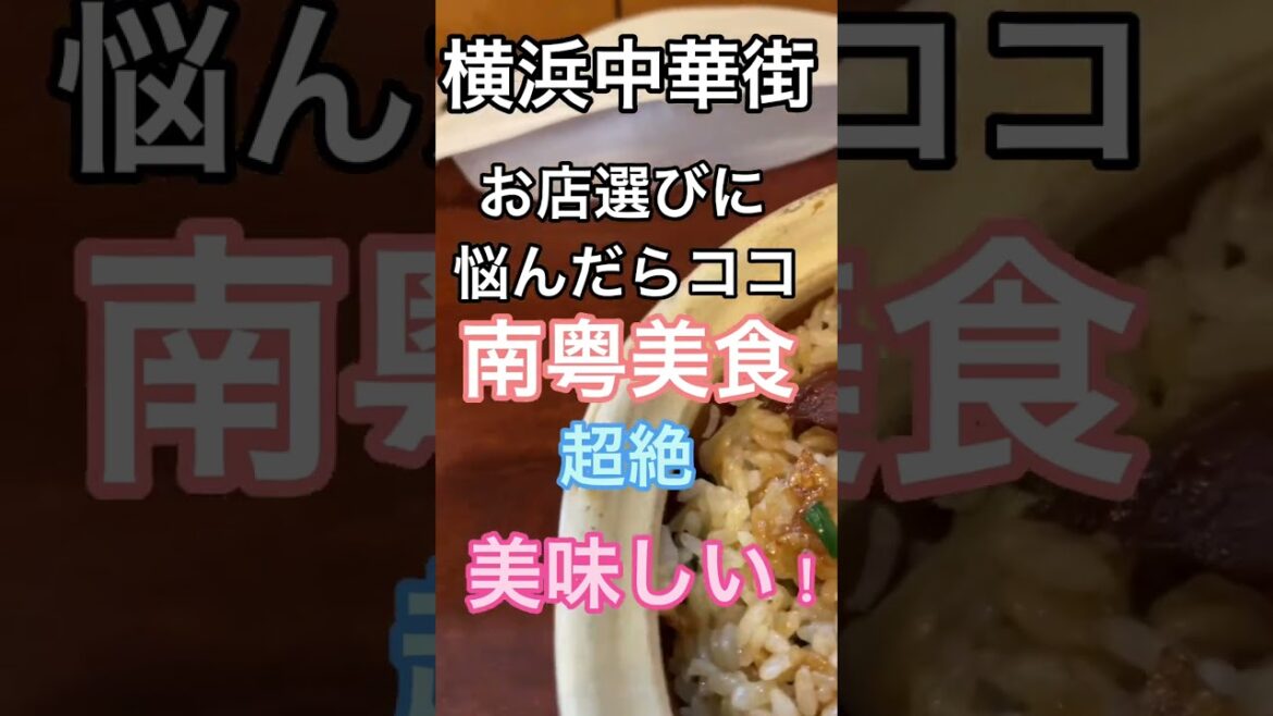 YOKOHAMA【絶対食べて！横浜中華街でお店選びに悩んだらココ！】南粤美食　#shorts