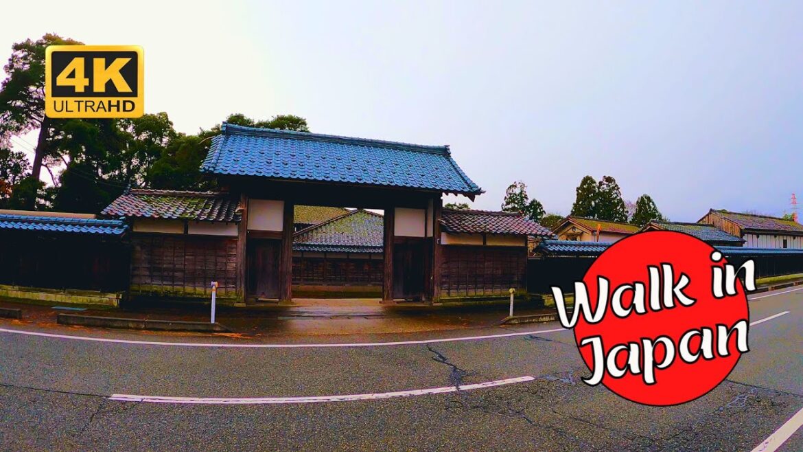 Discover the Traditional Japanese Neighborhood of Hasuno (4K 60FPS)