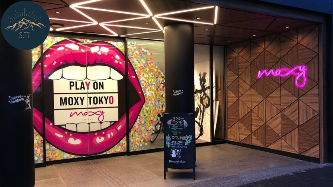 Free Drinks & Play!! Brand-New Marriott hotel tour | Moxy Tokyo Kinshicho |