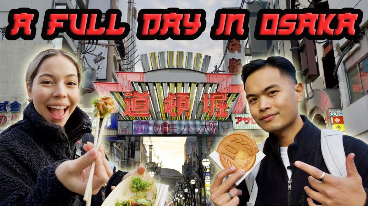WHAT TO EAT IN OSAKA JAPAN | $4 Sushi, Japanese Street Food, No-Pork Ramen | Osaka Food Tour Vlog