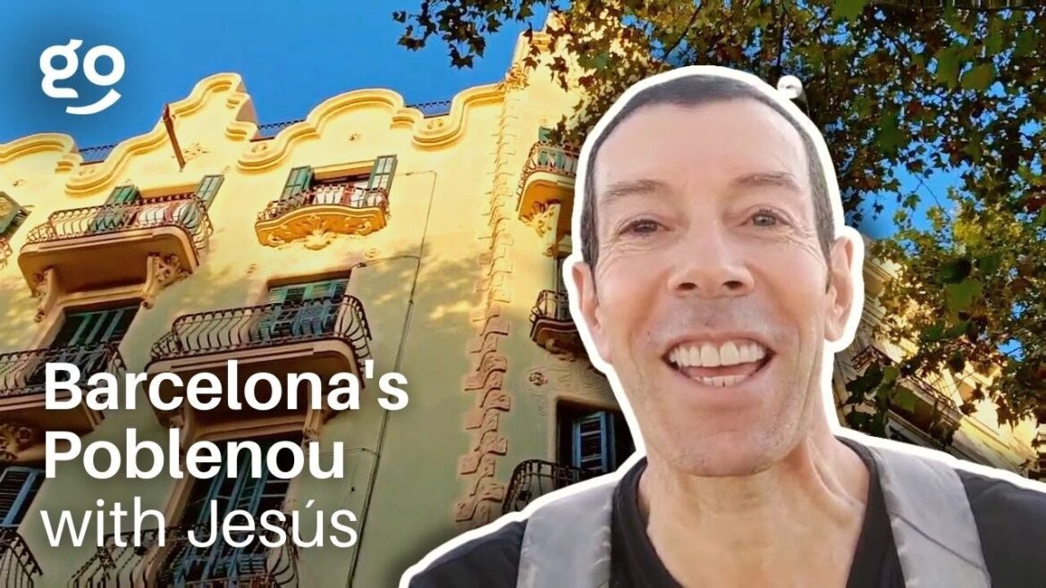 Walking Barcelona's Poblenou District - Feat. Torre Glories | Barcelona, Spain | Guided Walking Tour