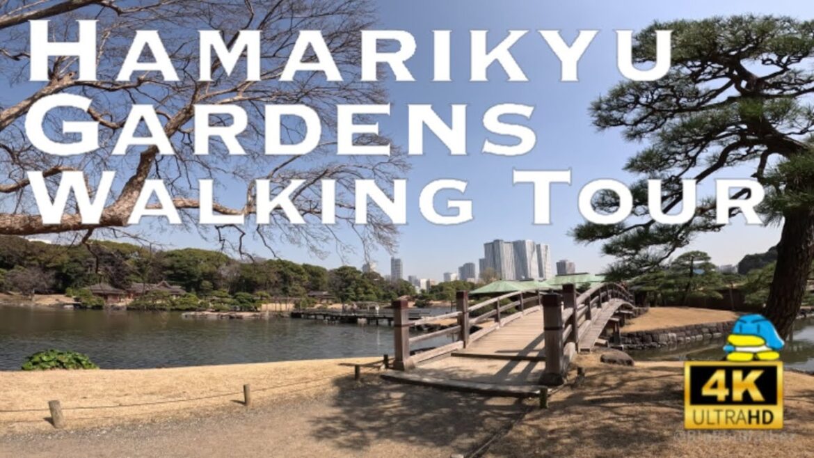 [4K] HAMARIKYU Gardens Tokyo 💛 Walking Tour / 浜離宮恩賜庭園 2023初春 散歩