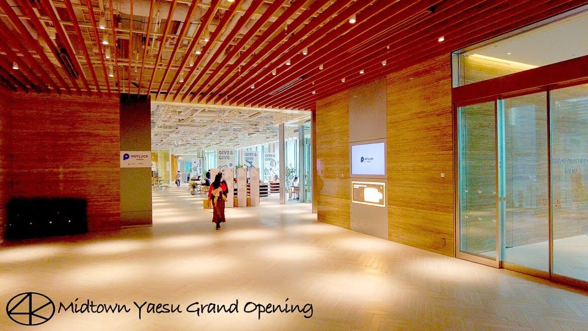 4K【東京駅ミッドタウン八重洲】新名所！5階テラスを歩く 2023 Japan