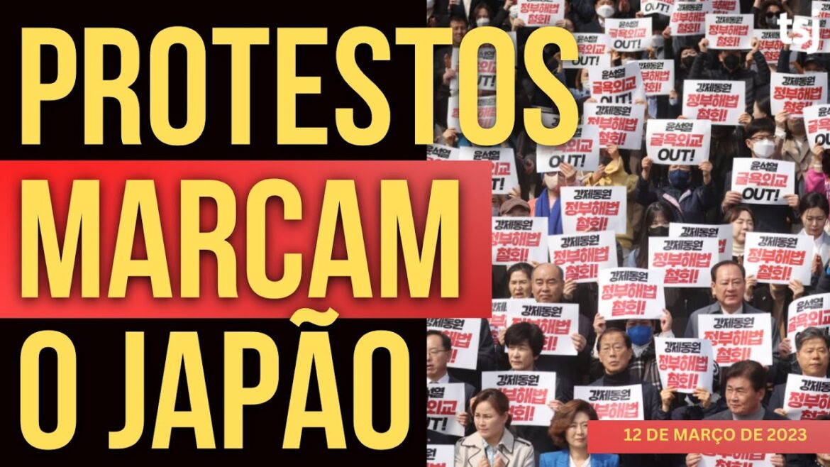 PROTESTOS MARCAM O JAPÃO – 12/MARÇO PROTESTOS MARCAM O JAPÃO - 12/MARÇO