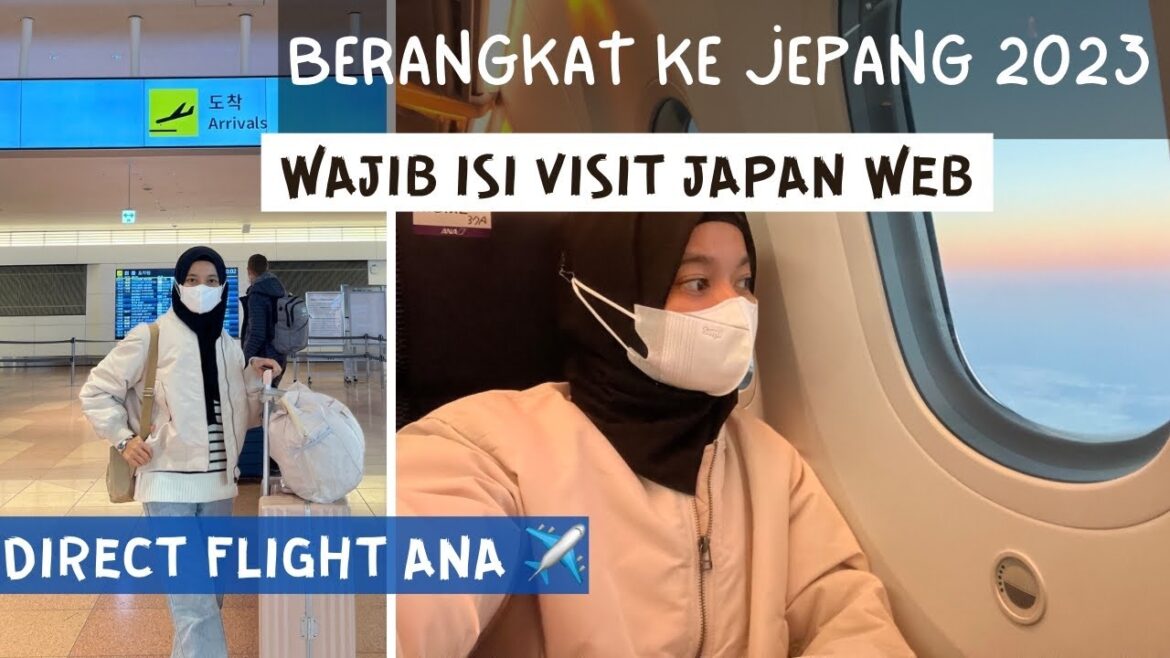 PINDAH KE JEPANG 2023, JAKARTA KE TOKYO NAIK ANA (ALL NIPPON AIRWAYS) - millayarou vlog