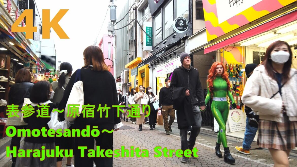 【4k】Tokyo walk-Omotesandō～Harajuku Takeshita Street🏵️表参道～原宿竹下通りを散歩