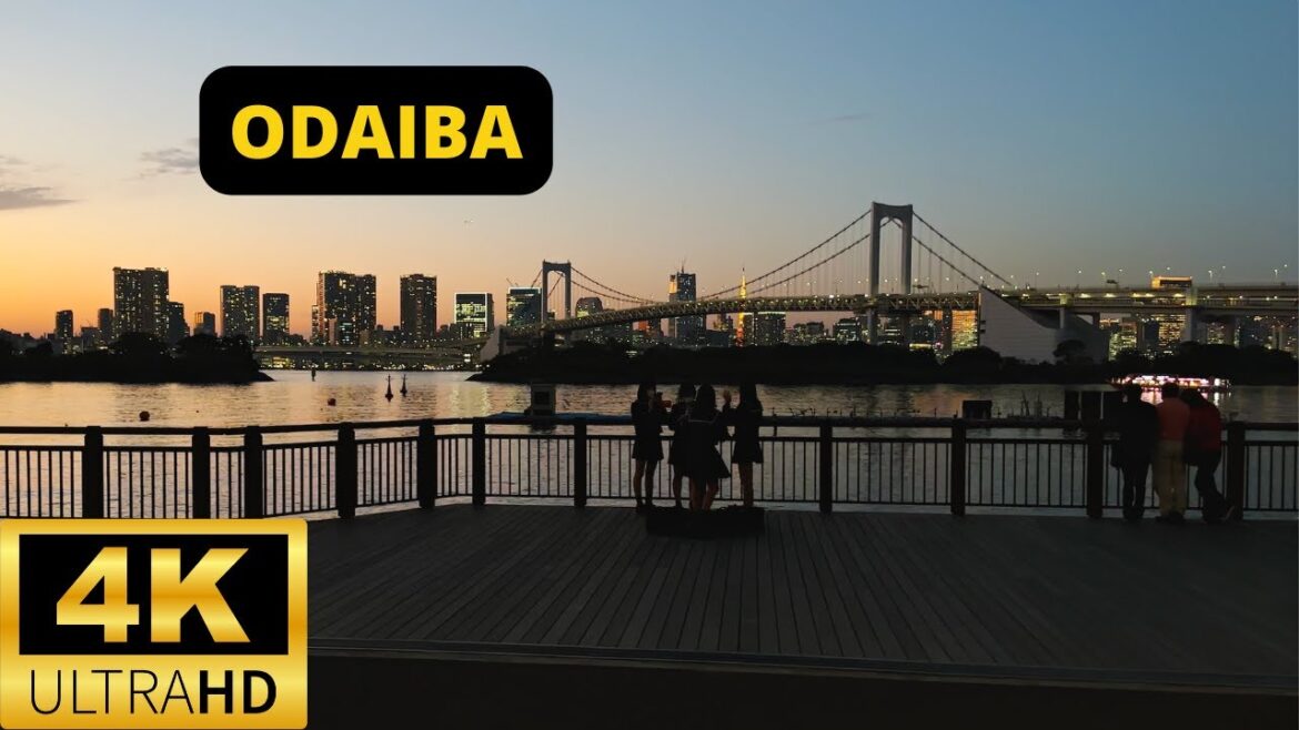 TOKYO, JAPAN 🇯🇵 [4K] ODAIBA — Evening Walking Tour