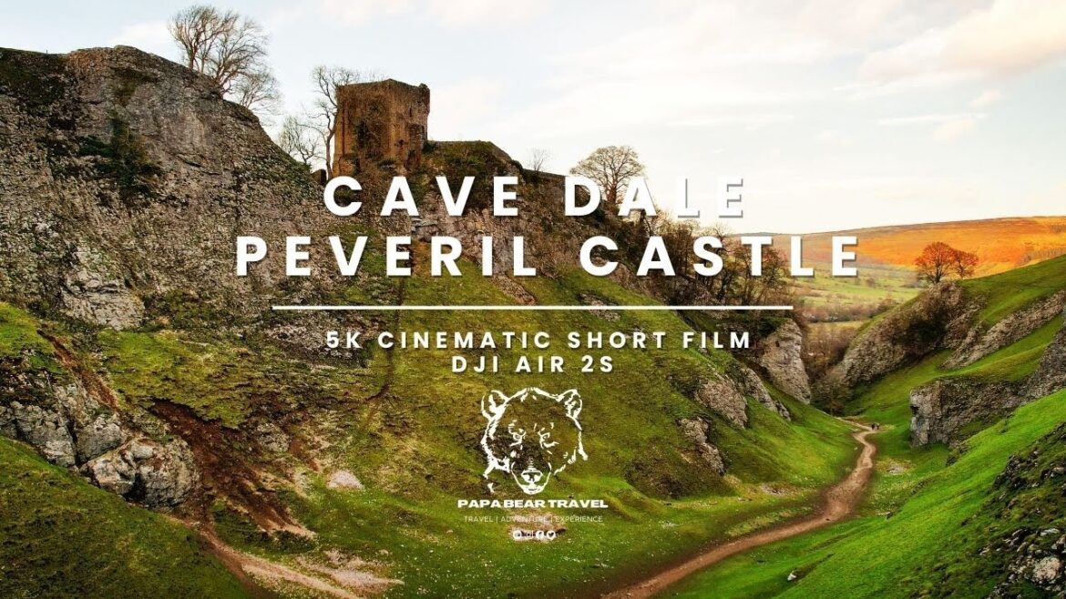 Hiking Solo to Peveril Castle via Cave Dale - DJI Air 2S 5K Cinematic
