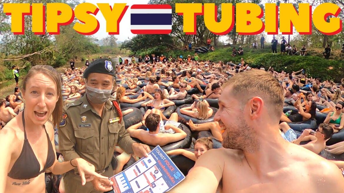 🇹🇭Crazy TIPSY TUBING in Pai Thailand Travel Vlog 2023 - MUST DO for Backpackers in Northern Thailand