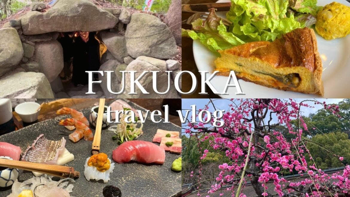 sub･vlog🌸福岡旅行おすすめスポット25選🤩太宰府の穴場スポット巡り,予約必須の人気居酒屋&カフェ☕️