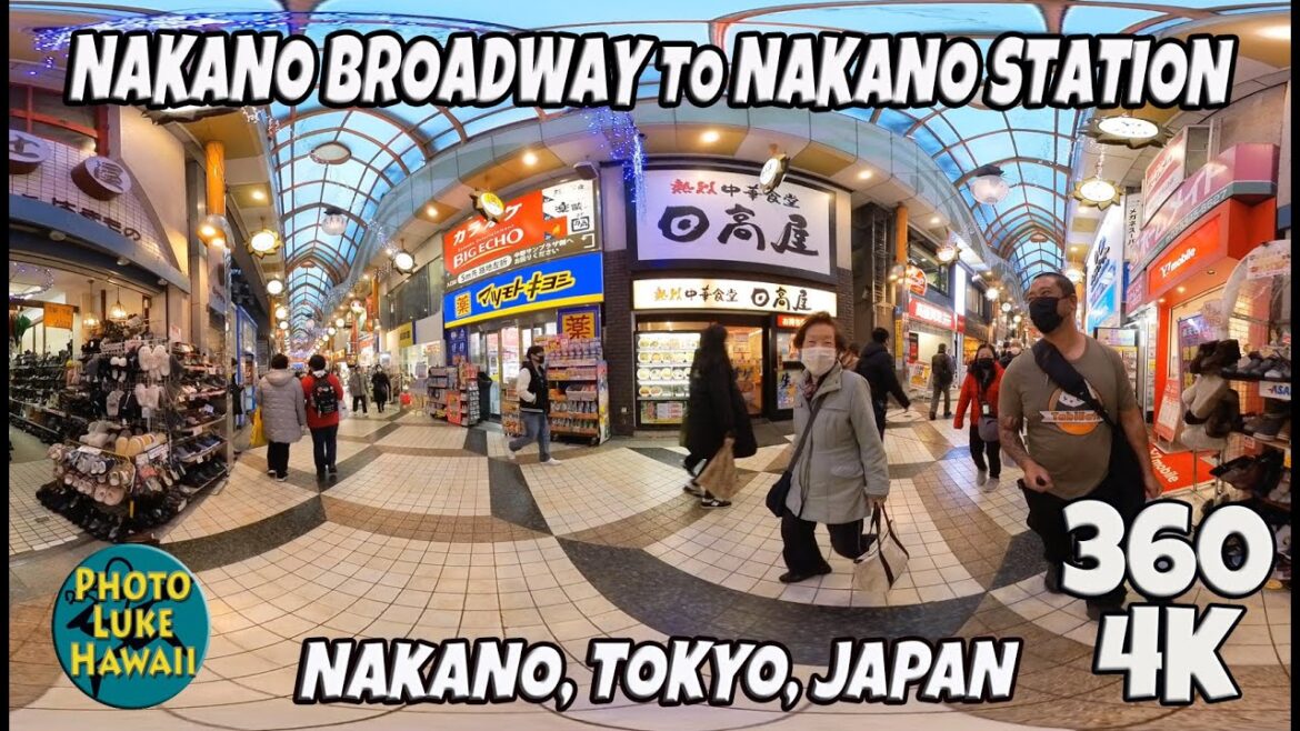 Nakano Broadway to Nagano Station 360 December 26, 2022 Tokyo Japan Nakano Broadway to Nagano Station 360 December 26, 2022 Tokyo Japan