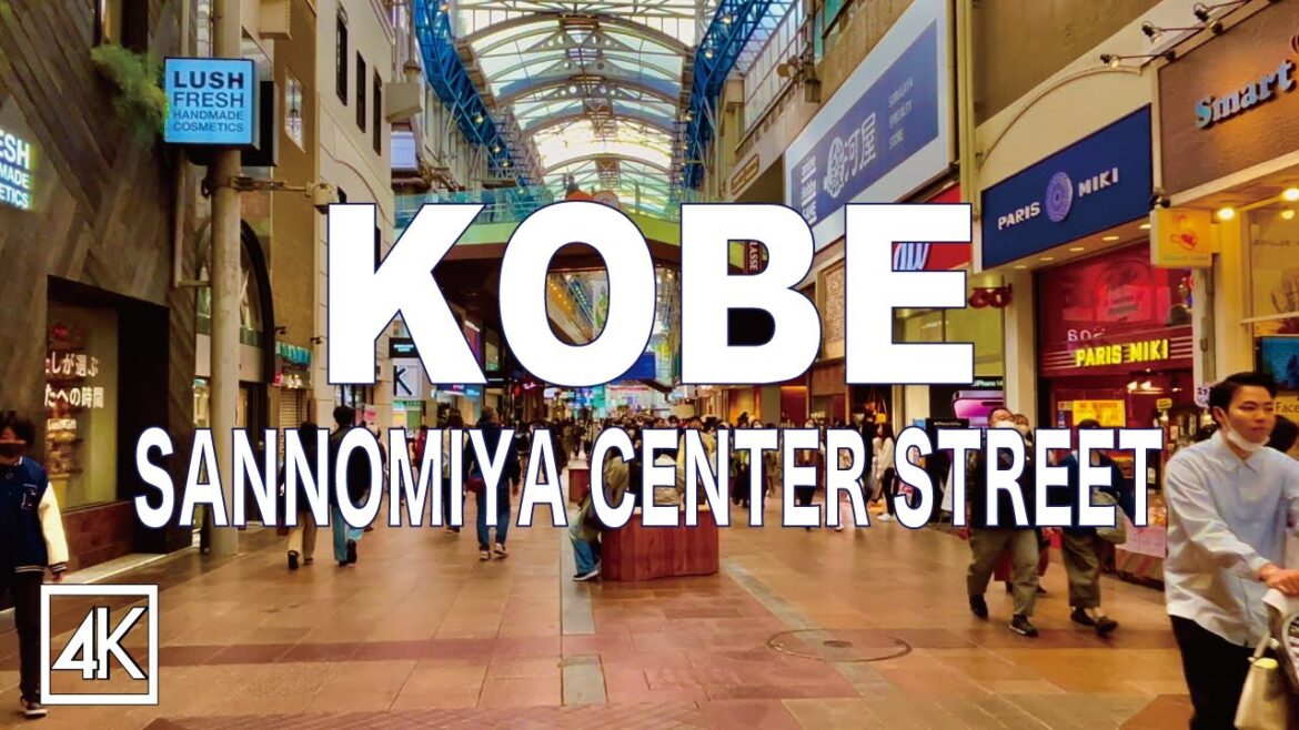 神戸150万人都市の巨大商店街散歩 三宮センター街 地下街 4K