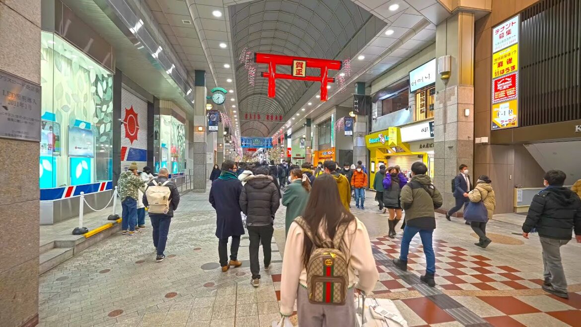 Night Japan - Sendai market streets・4K HDR