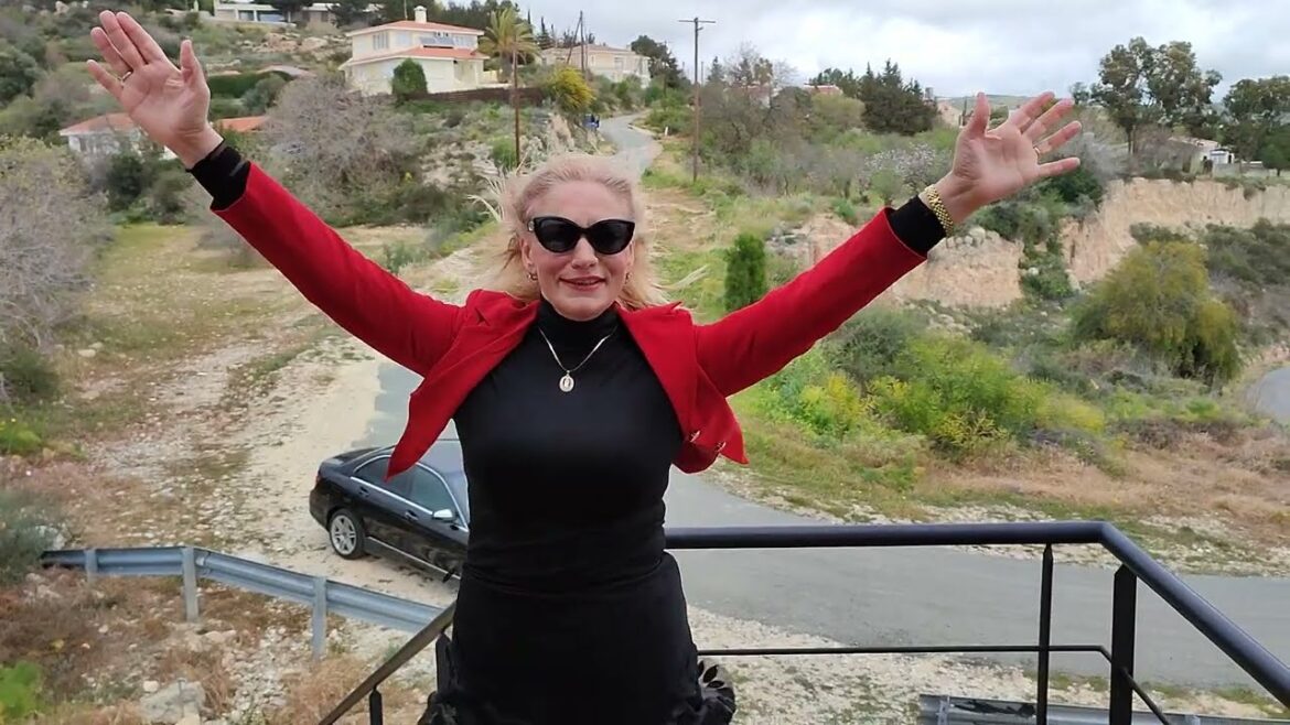 A very windy Marika and me little chat.. Paphos Cyprus A very windy Marika and me little chat.. Paphos Cyprus