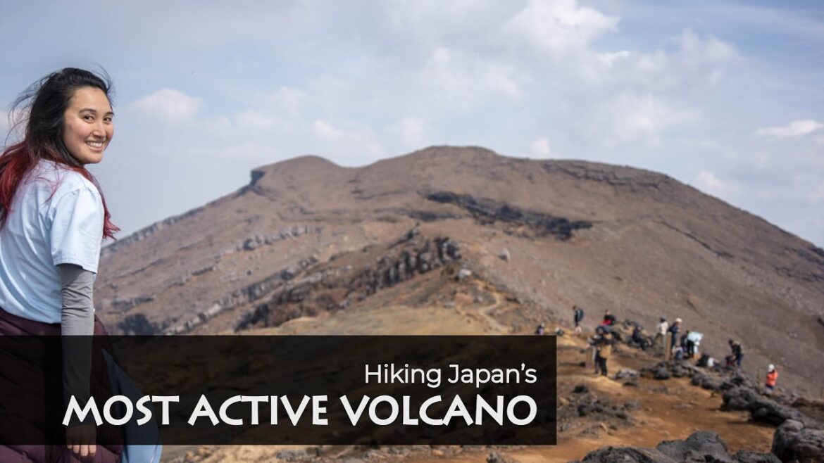 Hiking Japan's MOST ACTIVE VOLCANO! | Climbing and Camping Adventure in Kyushu | ハイキング、山登り