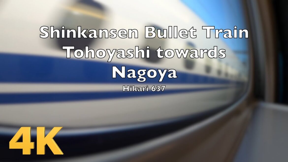 🇯🇵🚅 Toyohashi to Nagoya 🚉 4K Shinkansen ASMR 🇯🇵🚅 Toyohashi to Nagoya 🚉 4K Shinkansen ASMR