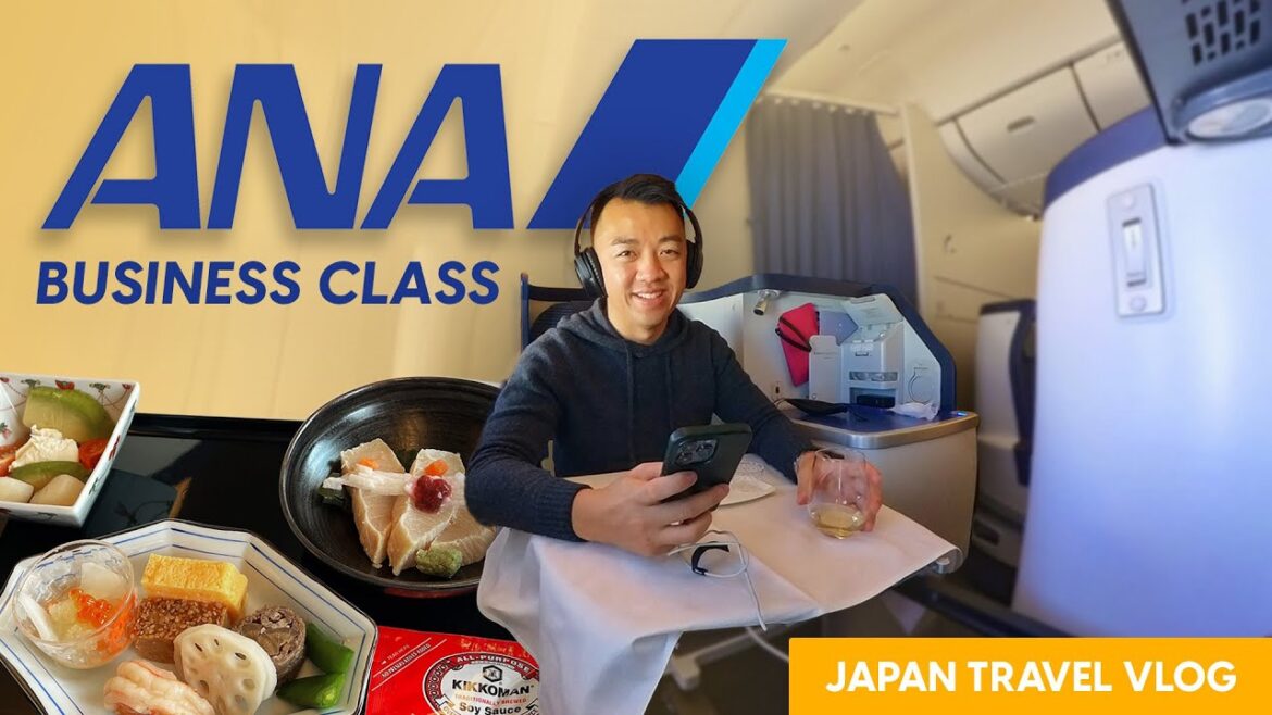 Flying Business Class to Japan on ANA | Japan Travel VLOG Flying Business Class to Japan on ANA | Japan Travel VLOG