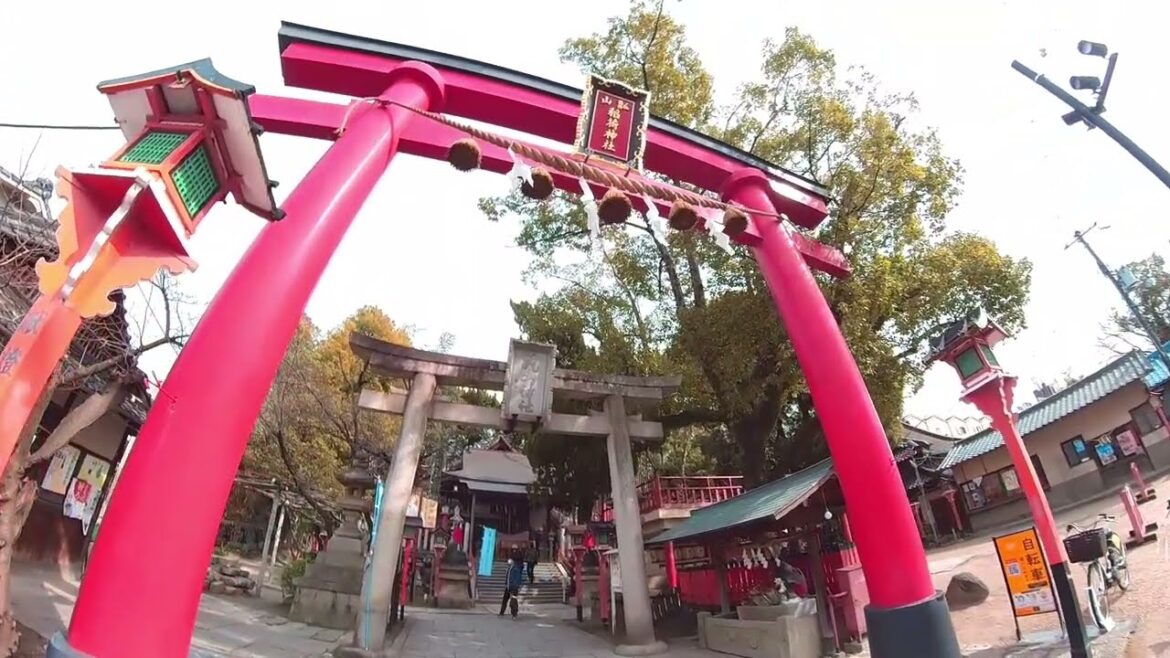 Short Walk SHOTENGAI & SHRINE - Hyoten Yama Station, OSAKA, JAPAN