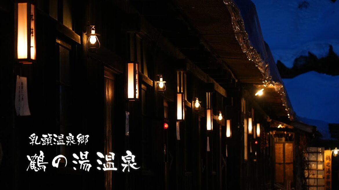 Japan TSURUNO YU ONSEN Hidden/Secret hot spring /Akita Ryokan Travel Cinematic Vlog