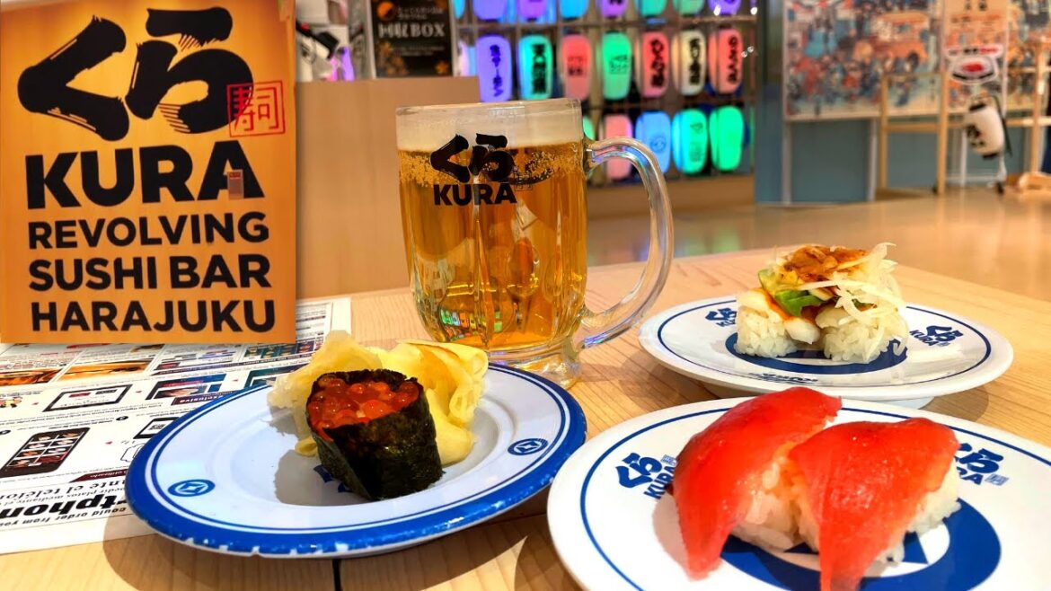 "Kura Sushi"  Conveyor Belt with Game Restaurant from Japan.
