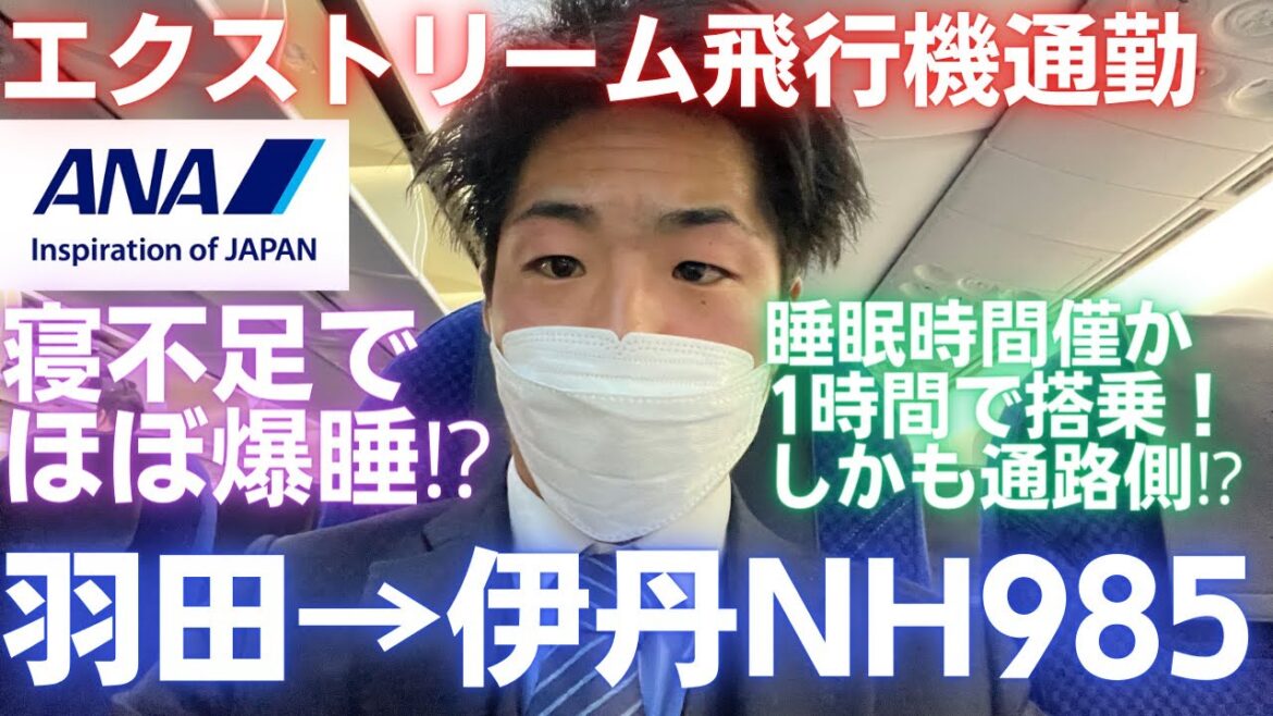 【飛行機出張】睡眠時間1時間の状態でエクストリーム出社⁉︎フライト中に眠気が襲う⁉︎このフライトほぼ寝てるだけ⁉︎羽田3タミ野宿激増⁉︎むしろトレンド⁉︎寝不足で早朝便に搭乗!【ANA国内線】 【飛行機出張】睡眠時間1時間の状態でエクストリーム出社⁉︎フライト中に眠気が襲う⁉︎このフライトほぼ寝てるだけ⁉︎羽田3タミ野宿激増⁉︎むしろトレンド⁉︎寝不足で早朝便に搭乗!【ANA国内線】