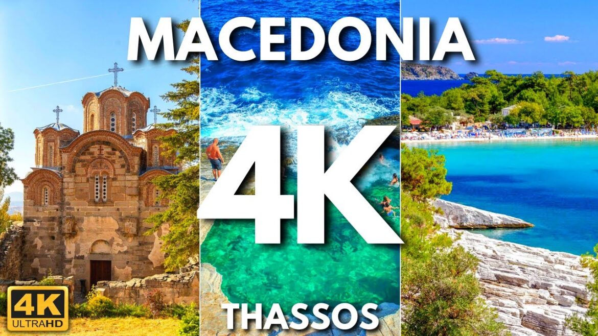 Macedonia & Thassos, Greece 🇲🇰 in 4K 60 Fps - Lake Ohrid & Bay Of Bones