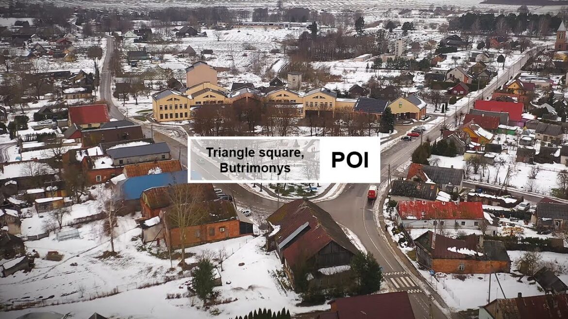 Triangle square in Butrimonys | POI Triangle square in Butrimonys | POI