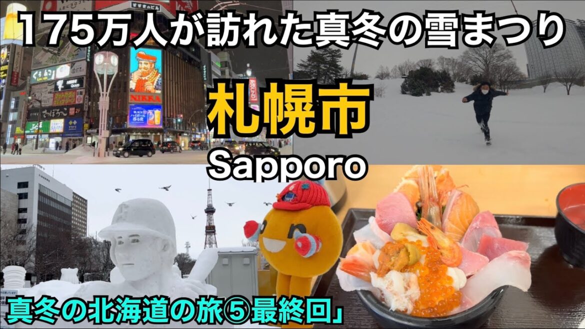 【 札幌市を歩いてみよう / Sapporo 】真冬の北海道さっぽろ雪まつりに行こう / Hokkaido trip in the middle of winter 5 /Trip to Japan
