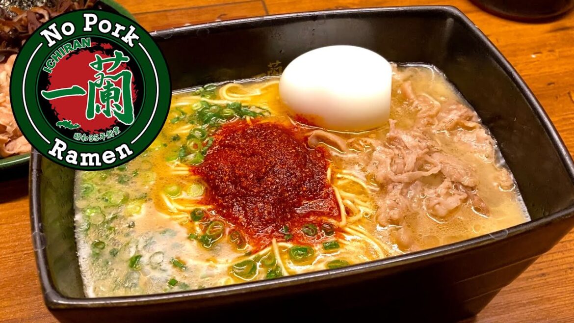 Ichiran Ramen Restaurant, No-Pork Ramen with New Taste - Japanese Food