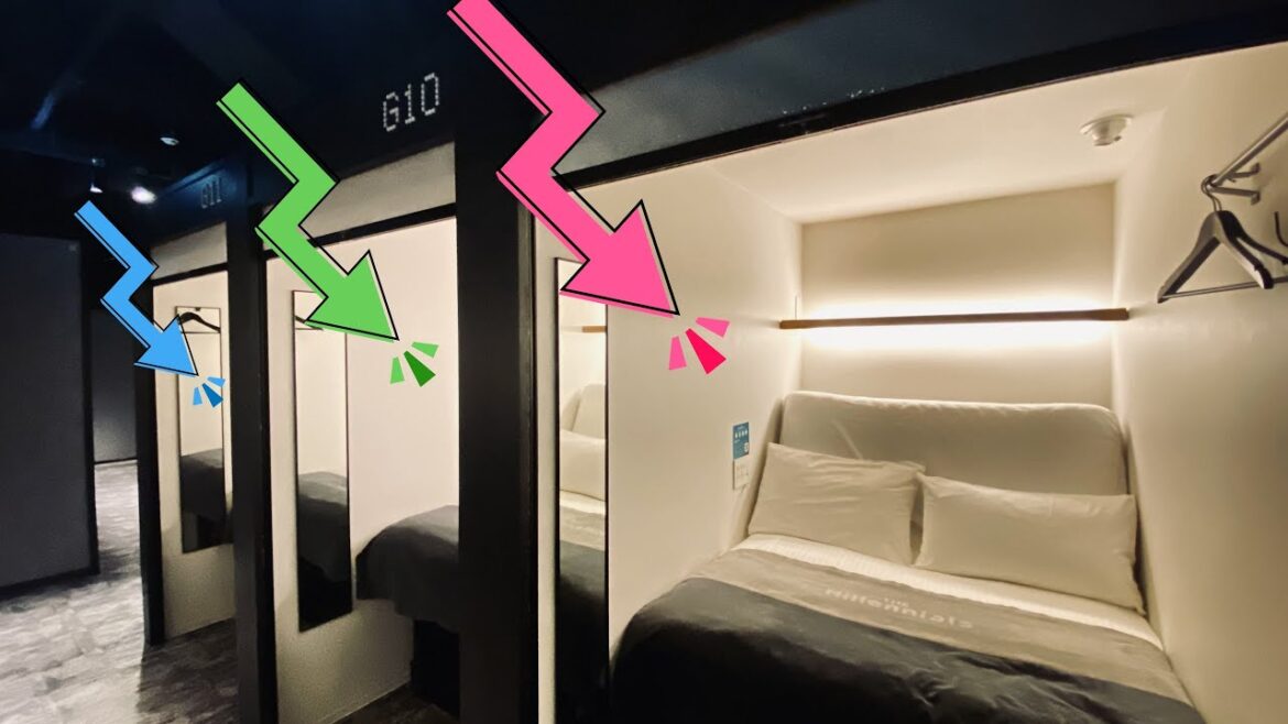 iPodがリモコンになるスマートカプセルホテルに泊まる😴🛌 | The Millenials Kyoto📱🇯🇵 ザ・ミレニアルズ京都