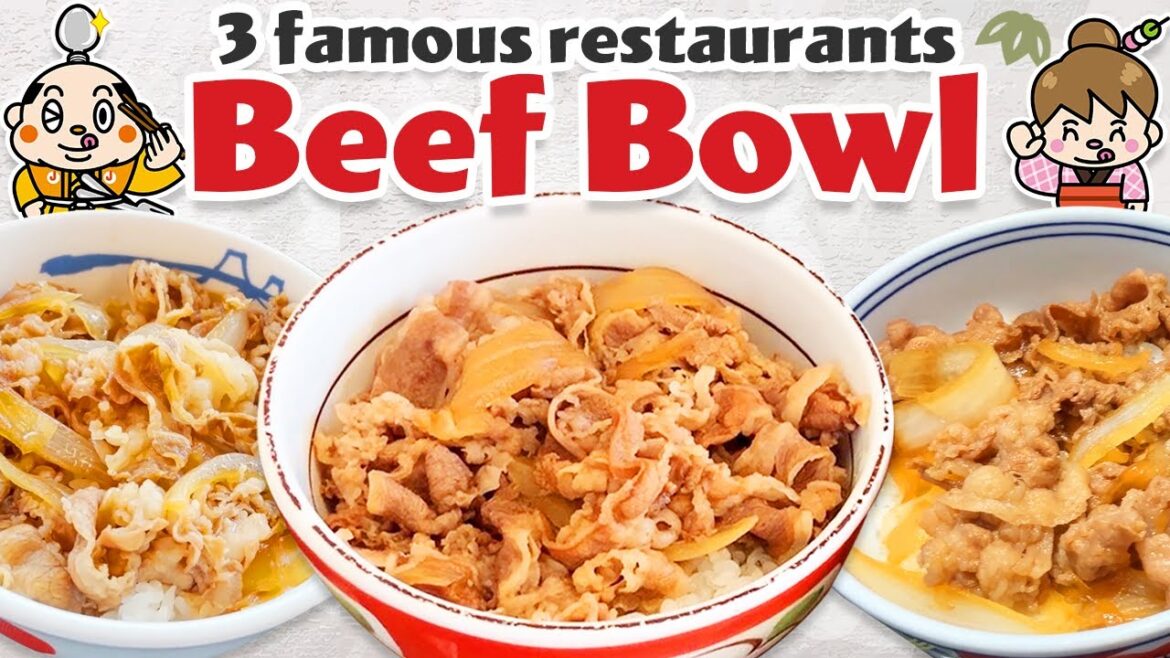 3 Gyudon (Japanese beef bowl) restaurants / Yoshinoya, Sukiya, Matsuya / Tokyo, Japan 3 Gyudon (Japanese beef bowl) restaurants / Yoshinoya, Sukiya, Matsuya / Tokyo, Japan