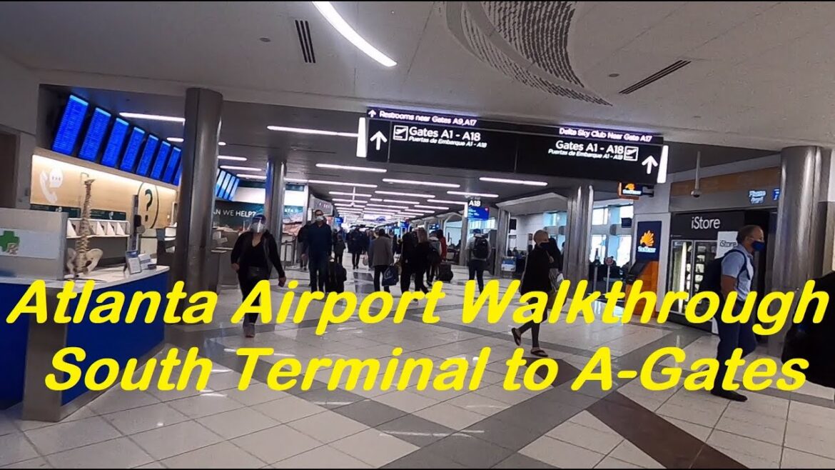Atlanta Airport – Delta check-in and walkthrough, flight from Atlanta to Denver Atlanta Airport - Delta check-in and walkthrough, flight from Atlanta to Denver