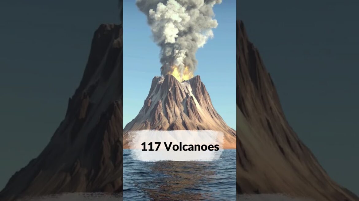 5 COUNTRIES With The MOST VOLCANOES #shorts #travel