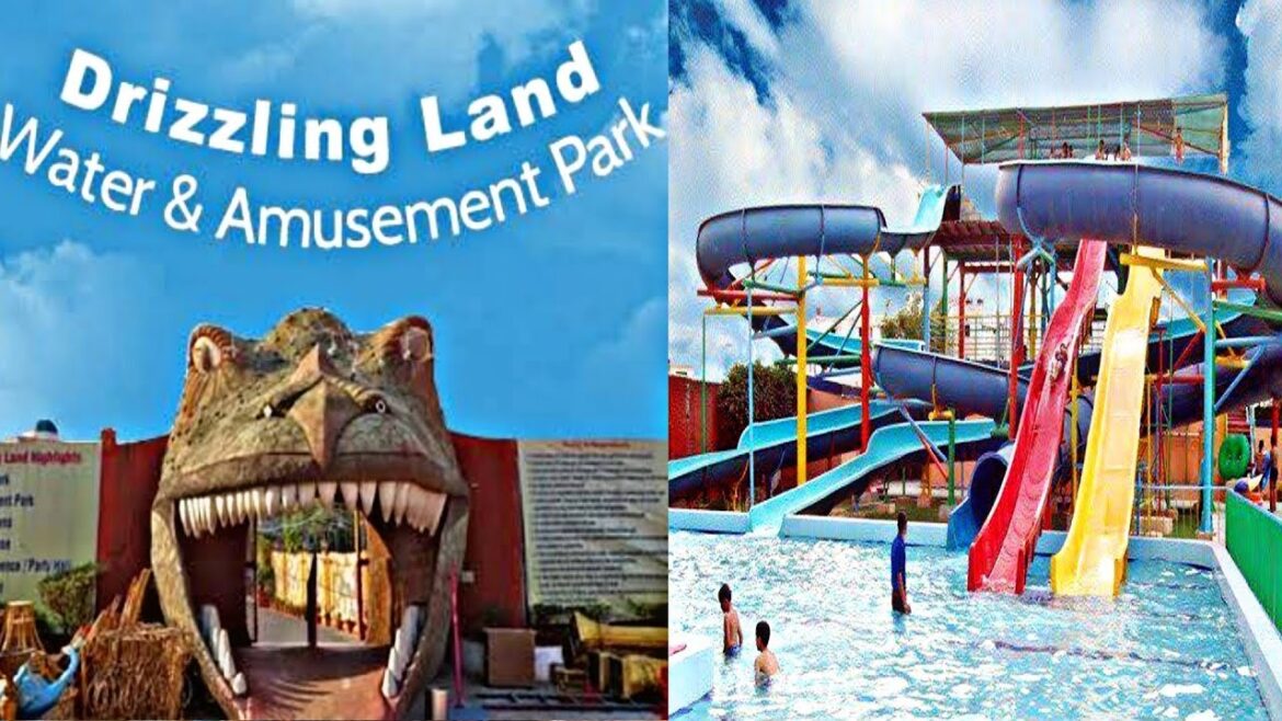 वाटर पार्क गाजियाबाद !! drizzling land ghaziabad ! drizzling land water park