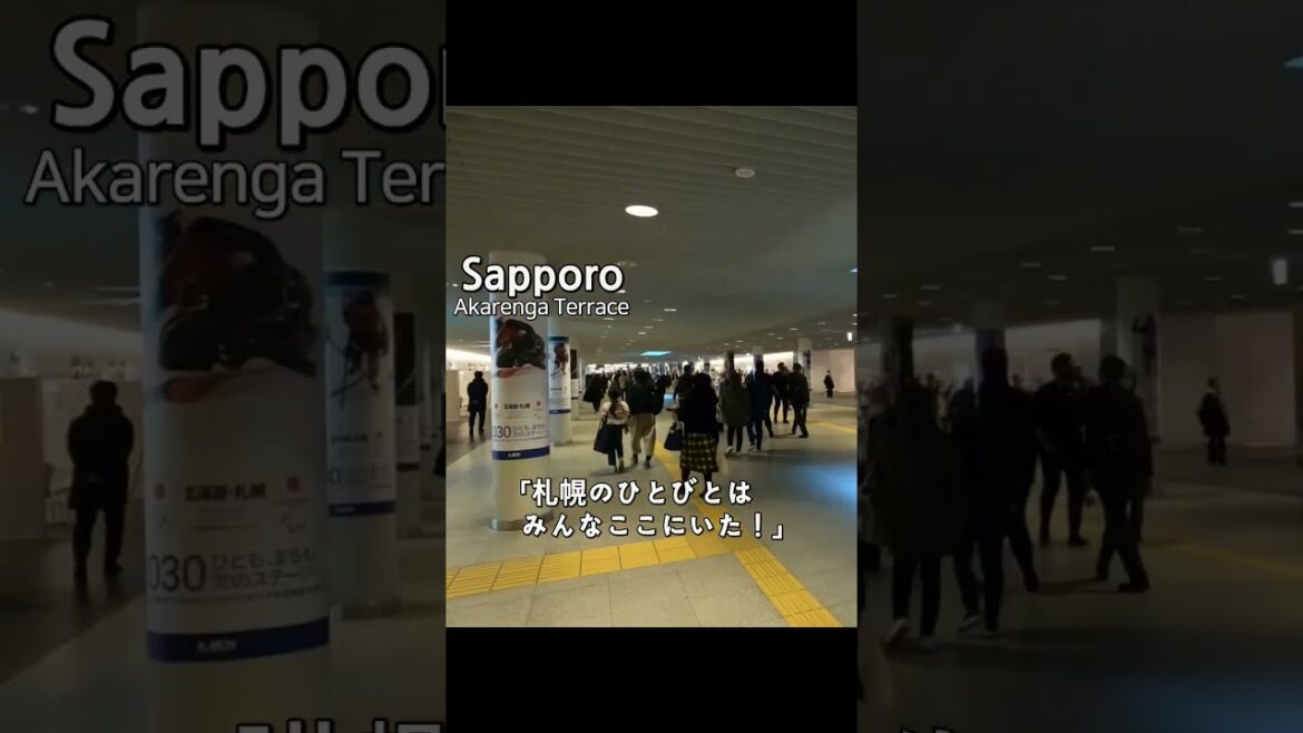 札幌の地下街を一人で歩きながら