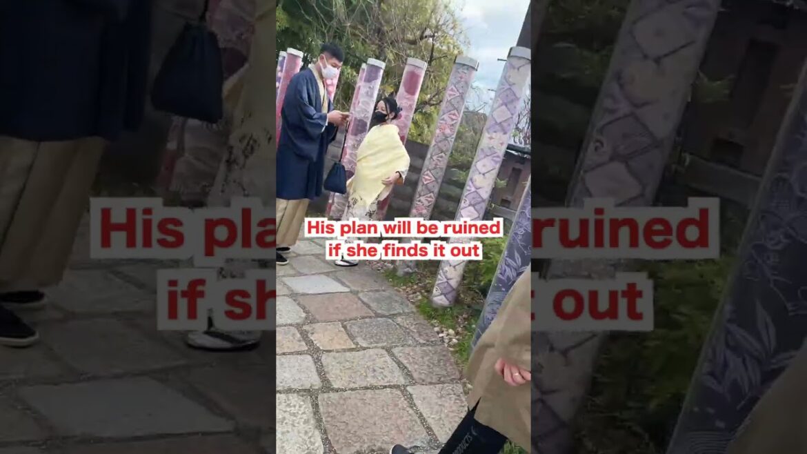 Surprise proposal at Kimono forest in Arashiyama Kyoto, Japan!!