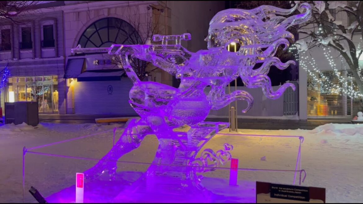 Asahikawa Ice Sculptures - Day 25 - Japan Travel 2023 [ASMR - CAPTIONS ON] | CLUB PROFESSIONALS