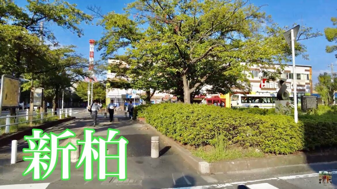 【🇯🇵4K】新柏駅周辺の散歩　~ 東武アーバンパークライン ~ 【Chiba in Japan】
