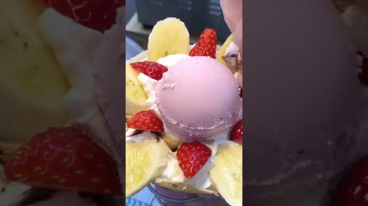 心を込めたクレープ職人⑵ japanese street food - creamy crepe compilation ICE CREAM CREPE Compilation #Shorts