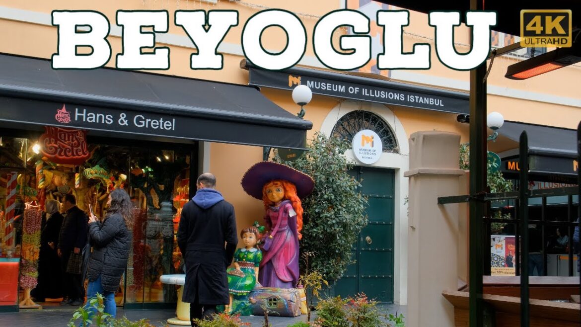 🏛️ Beyoglu Walking Tour Istanbul | 2023 | 4K 60fps
