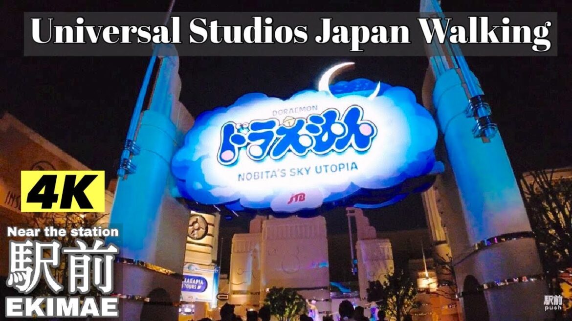 【4K】夕方から夜にかけてUSJを散歩|USJ walking tour 【4K】夕方から夜にかけてUSJを散歩|USJ walking tour