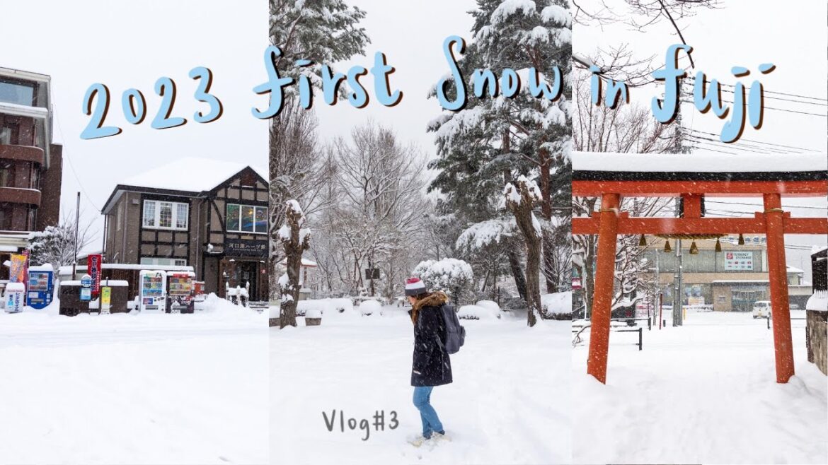 Kawaguchiko 河口湖🇯🇵 | Fuji 富士山 🏔️ 竟然遇上2023年第一場大雪？！？❄️ 所有景點都關了 [Vlog # 2] Heavy Snow in kawaguchiko